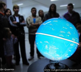Globo usado para explicações no polo Astronômico de Itaipu