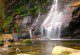 Última parte da queda da cachoeira