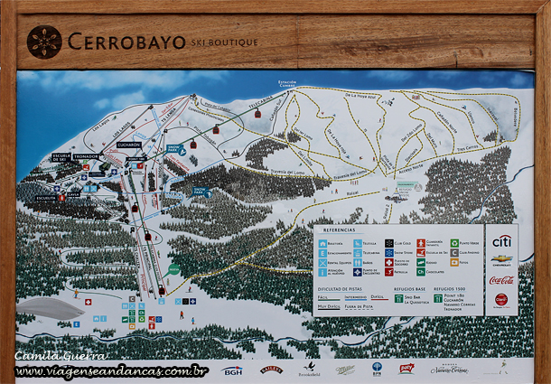Pistas do Cerro Bayo, centro de esqui de Villa La Angostura