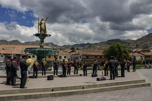 Banda na Plaza de Armas de Cusco