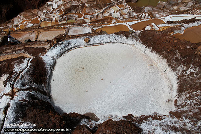 Uma das poças das salineras de Maras. 4000 delas, de diferentes formatos e tamanhos
