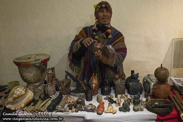 O vendedor de sons do Museu Inca de Cusco