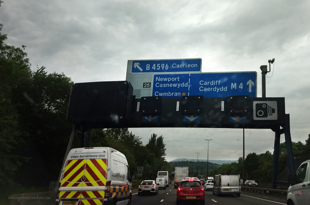Na estrada para Cardiff
