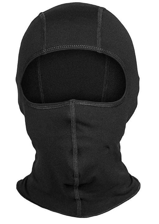 Balaclava preta unissex modelo Thermosense da Curtlo